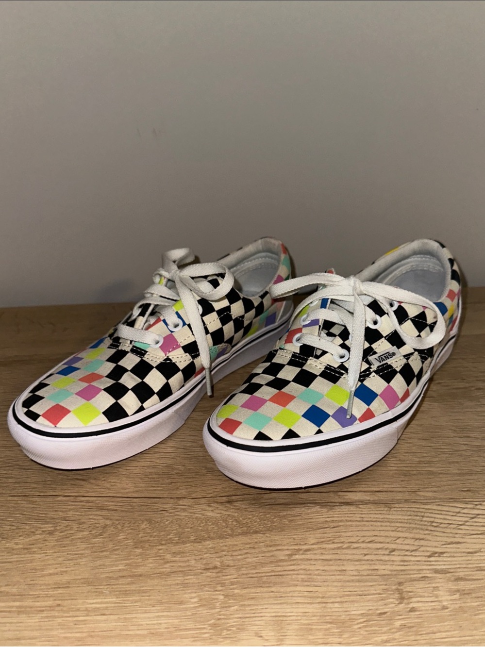 Vans MoMA Checkerboard Low Top Sneakers in Black and Multi